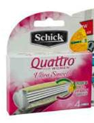 Schick 4 Quattro Blades: For Women-per pack