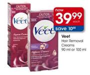 Veet Hair Removal Creams-90ml or 100ml