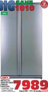 Defy Metallic Side-By-Side Fridge/Freezer-640L