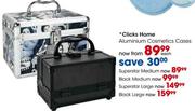 Clicks Home Aluminium Cosmetic Cases  Black Large-each