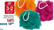 Clicks Home Mesh Sponge-Each