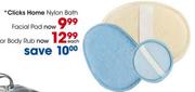 Clicks Home Nylon Bath Facial Pad