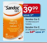 Sandoz Ca C 10 Effervescent Tablets-Per pack