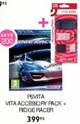 PSVITA Vita Accessory Pack + Ridge Racer 
