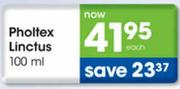 Pholtex Linctus-100ml Each