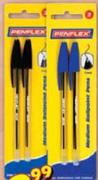 Penflex Ball Point Pens-2's Per Pack