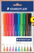 Staedtler Fluorescent Ball Pens-10's