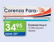 Corenza Para-C 10 Effervescent Tablets-Per Pack