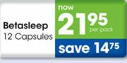 Betasleep 12 Capsules-Per Pack