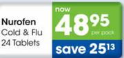 Nurofen Cold & Flu 24 Tabs-Per Pack