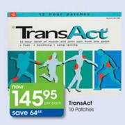 TransAct 100 Patches-Per Pack