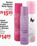 Revlon Deodorant Body Spray-90ml Each