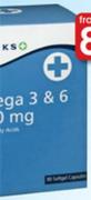 Clicks Omega 3 & 6 1000mg -90 Capsules