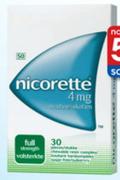 Nicorette 4mg -30 Tablets