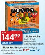 Bioter Health Brain Child Omega 3 Chew Burstiets-60 Per Pack