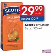 Scott's Emulsion Syrup-100ml Each
