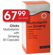 Clicks Multivitamin with Ginseng Capsules-30 Per Pack