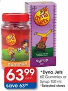 Dyna Jets 60 Gummies or Syrup 150ml-Each