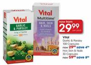 Vital Garlic & Parsley Capsules-100 Per Pack