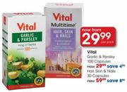 Vital Hair,Skin & Nails Capsules-30 Per Pack 