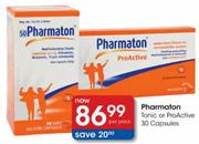 Pharmaton Tonic or ProActive Capsules-30 Per Pack