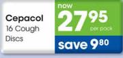 Cepacol 16 Cough Discs