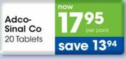 Adco-Sinal Co-20 Tablets