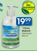 Clicks MyEarth Handwash-500ml Each