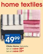 Clicks Home Dishcloths Set-5 Per Set