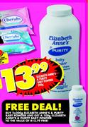 Elizabeth Anne's & Purity Baby Powder-200gm
