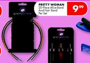 Pretty Woman Alice Band And Hair Band-20-Piece Per Set