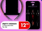Pretty Woman Barrette-3-Piece Per Set