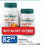 Bettaway Mega C 1000mg 60 Tablets Plus 30 Tablets Free