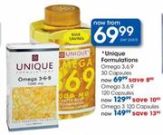 Unique Formulations Omega 3 Capsules-120's-Pack