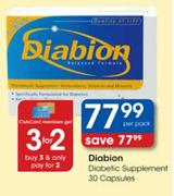 Diabion Diabetic Supplement Capsules-30's