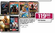 PSP Games Gran Turismo, Iron Man 2, Jak & Daxter: LF, Killzone Liberation, UFC 2010 Or WWE 2011-Each