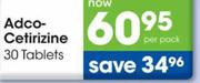 Adco-Cetirizine-30 tablets per pack