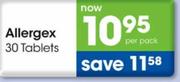 Allergex-30 tablets