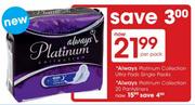 Always Platinum Collection Ultra Pads Single Packs-Per Pack