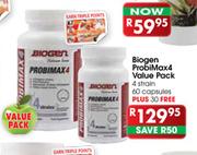 Biogen Probimax 4 Value Pack 4 Strain Capsules-60's Plus 30's Free