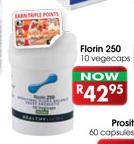 Florin 250 Vegecaps-10's