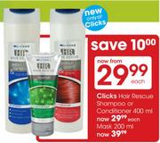 Clicks Hair Rescue Mask-200ml Each