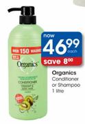 Organics Shampoo Or Conditioner-1l Each