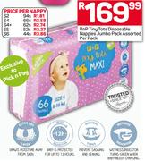 Pnp tiny Tots Disposable Nappies Jumbo Pack-Per Pack