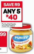 Purity 2nd Foods-5X125ml