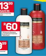 Tresemme Shampoo Or Conditioner-750ml Each
