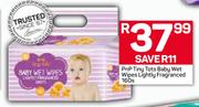 Pnp Tiny Tots Baby Wet Wipes Lightly Fragranced-160's