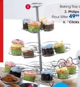 Clicks Home Silver Wire Cupcake Stand