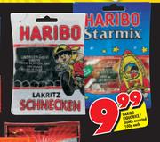 Haribo Liquorice/Gums - 100gm Each