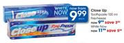 Close Up Toothpaste White Now-100ml Each